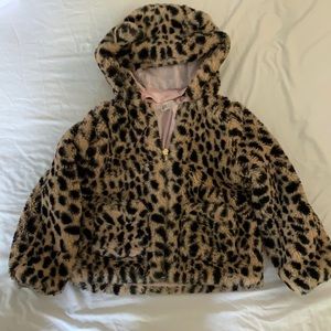 H&M Girl’s Faux Fur Leopard Coat